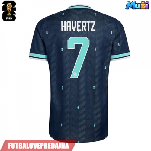Lacne Muži Futbalové dres Nemecko Kai Havertz #7 MS 2026 Krátky Rukáv - Preč